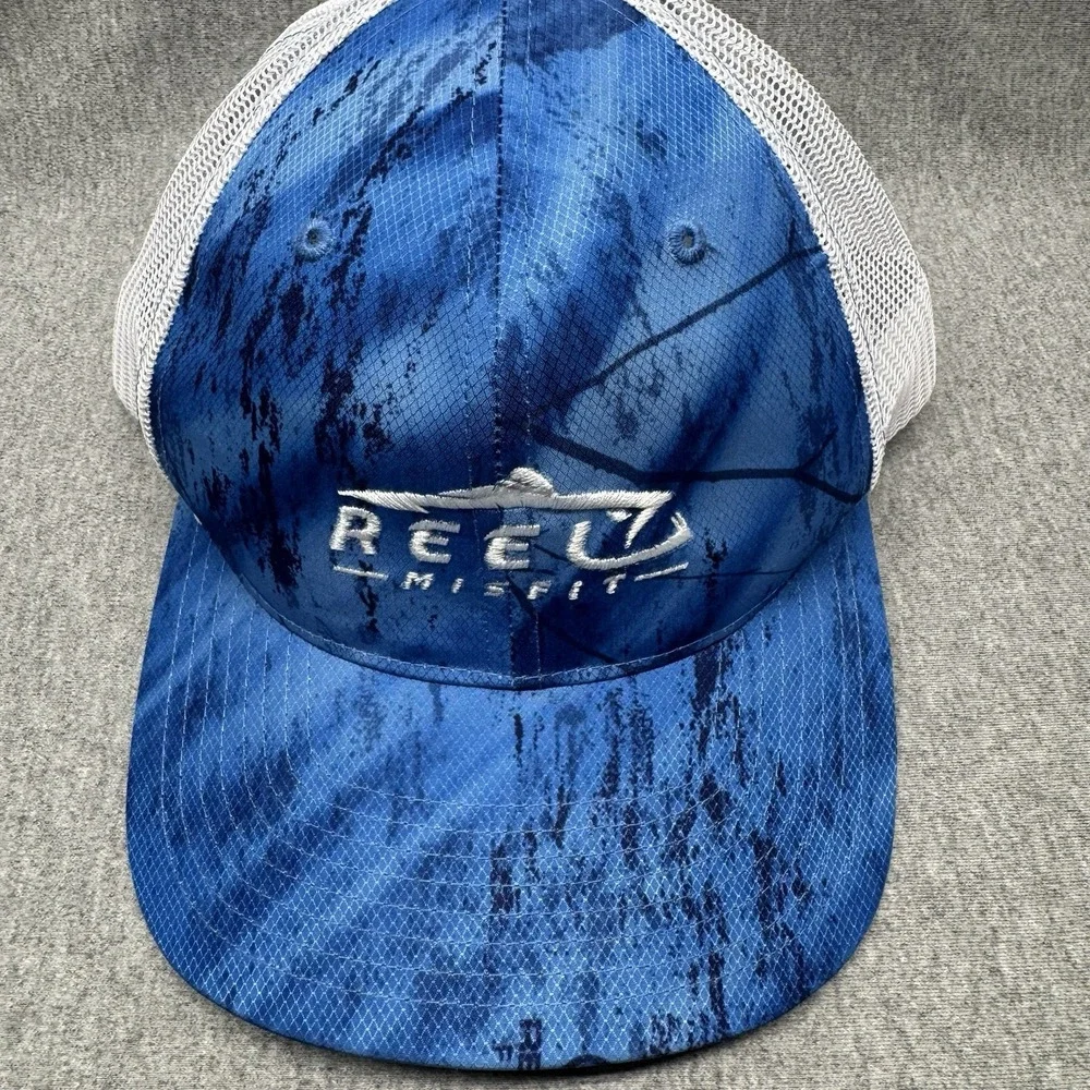 RealTree Hat Blue Fishing Trucker Snapback Cap New Reel Misfit Embroidery Beach